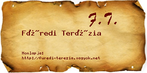 Füredi Terézia névjegykártya