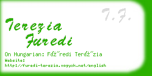 terezia furedi business card